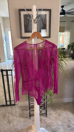 Bright Pink Lace body suit