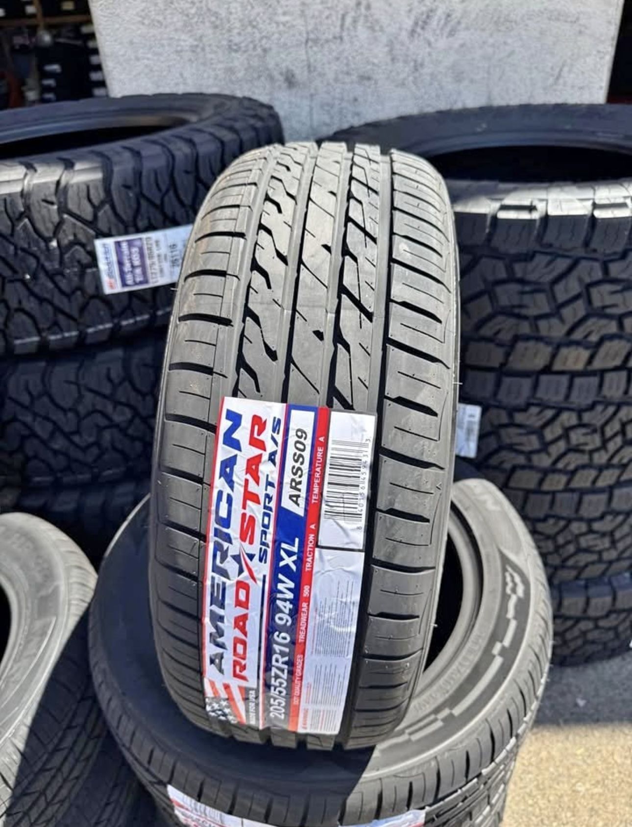 205/55R16 American Roadstar 4 new tires Free Mount Balance installed 205/55/16 Ilantas
