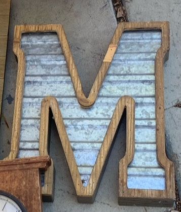 Letter M Farmhouse Decor Like 1 Ft Tall