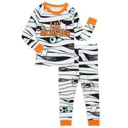 Kids Halloween Mummy Pajama Set
