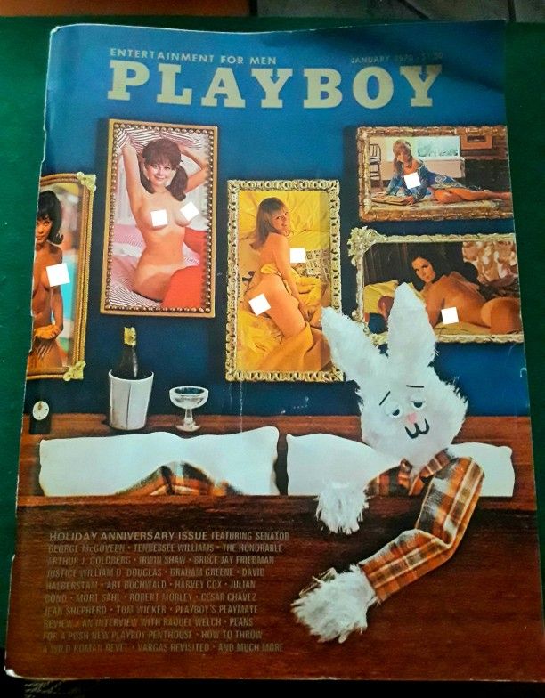 Vintage Playboy Holiday Issue Jan. 1970 Raquel Welch Interview