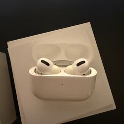 Apple Airpods Pro W/wireless charging case and box. Like new!