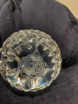 Arizona Diamondbacks Baseball Waterford Crystal Paperweight