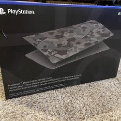 PS5 Console Covers – Grey Camouflage