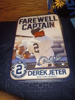 Derek Jeter signature signed poster