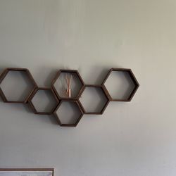 Set Of 6 Honeycomb Shelves