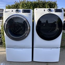 GE Profile Washer and Dryer Electric Set