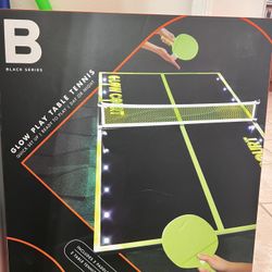 Mini Table Tennis with Glow In The Dark