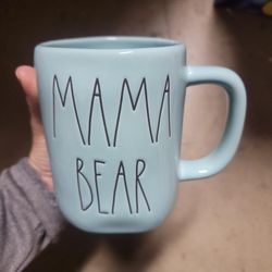light blue mama bear rae dunn mug