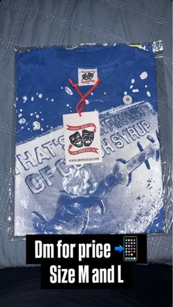 Blue Asaali x awful lotta cough syrup t-shirt