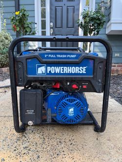 Powerhorse 2” Full Trash Pump 212cc