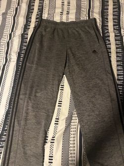 Adidas Gray Track Pants with Three Stripes size (XL)