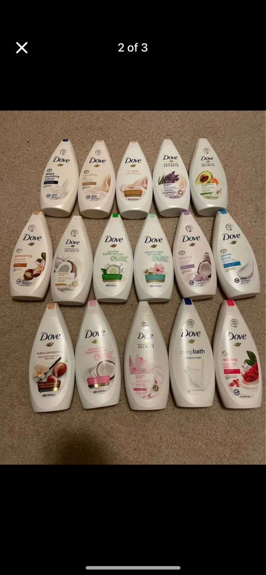 Dove Body Wash Mix And Match 6 Pcs Only 25$