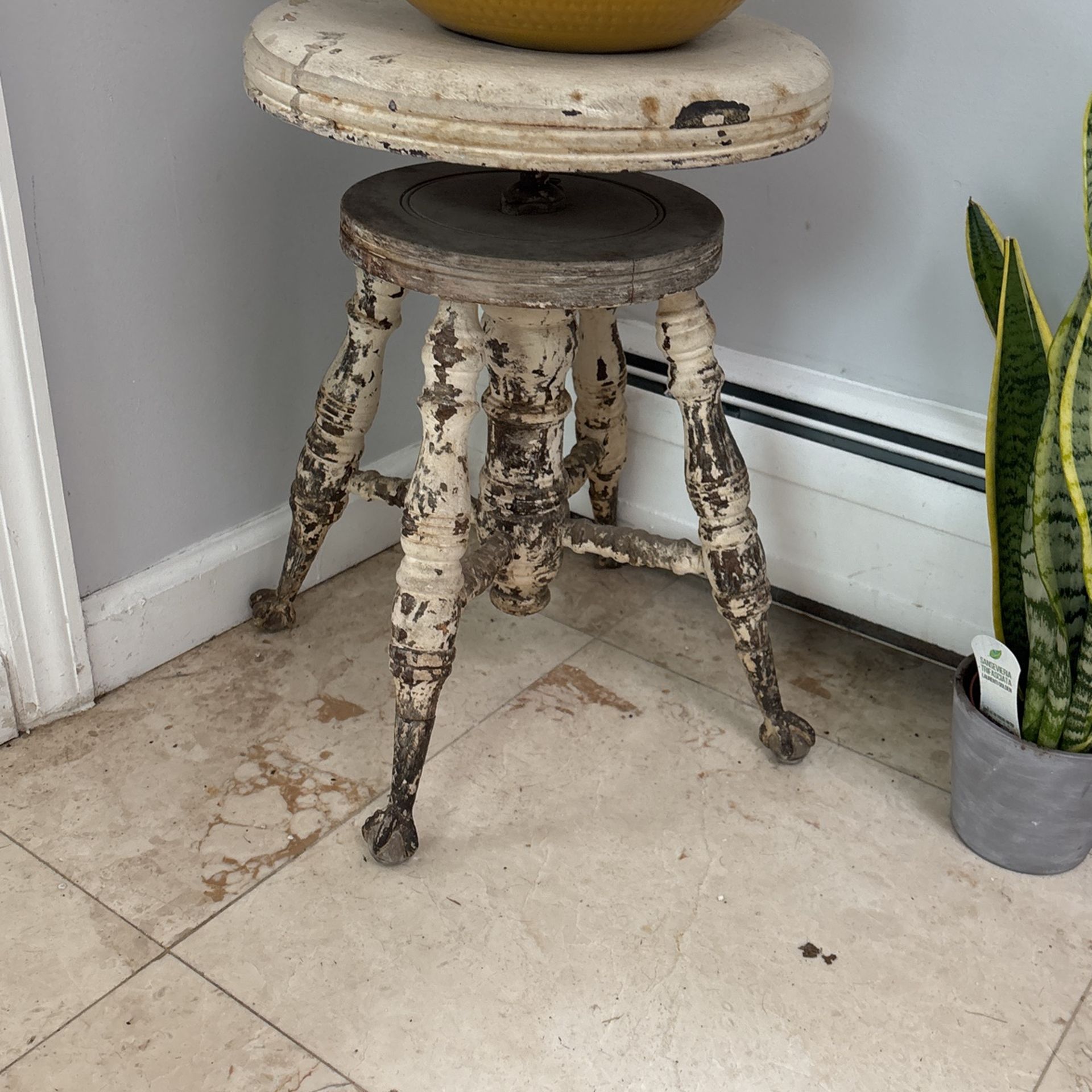 Vintage Claw Foot Stool