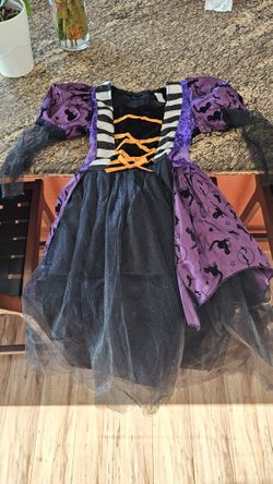 Girls Witch Costume Size 4-6