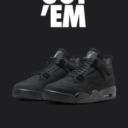 2025 Jordan 4s Black Cat