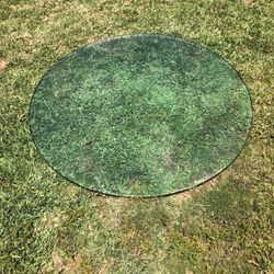 54in Round Beveled Glass Table Top - 1/2in Thick