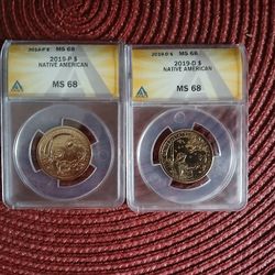 (2 Coin Set) 2019 P & D Mary Golda Ross