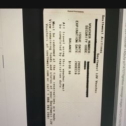 Southwest Travel Voucher on Sale