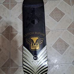 MONARCH PROJECT SKATEBOARDS LETICIA BUFONI PRO MODEL THE HOURS LOGO SKATEBOARD DECK SIZE 8.0