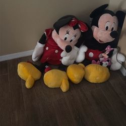 Large Mini And Mickey Mouse Plush