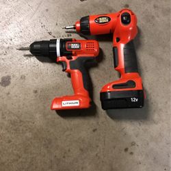 Black Decker Drill Missing Power Code 2p Set