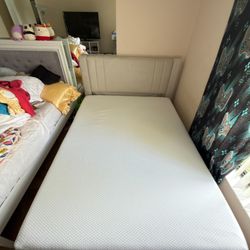 Queen bed frame with mattress  $200