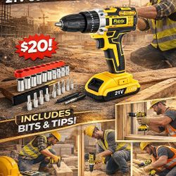 Brand New In The Cordless Power Drill $20