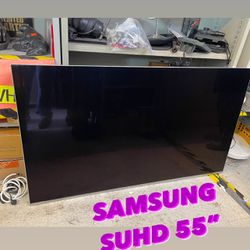 SAMSUNG SUHD 4K 55” Inch SMART Tv Television KS8000 Series WORKS PERFECT WITH REMOTE AND WALL MOUNT