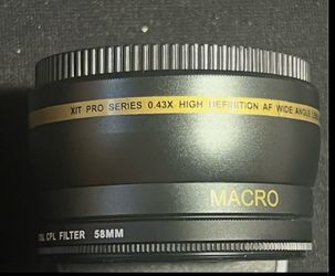 Xit XT58WAB 58mm 0.43 Wide Angle Lens (Black)