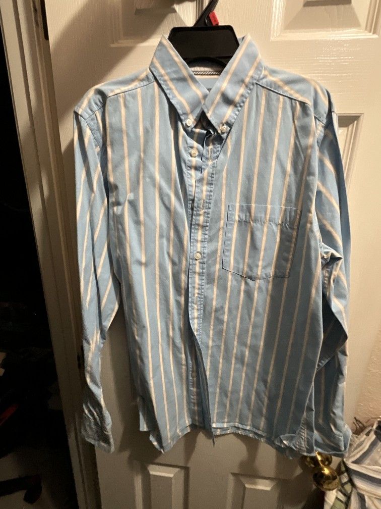 Old Navy Blue Stripes Button Down