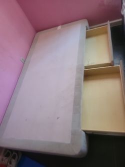 Twin box frame with drawers