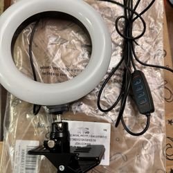 Ring Light With Clamp, Various Intensity And Various Angles