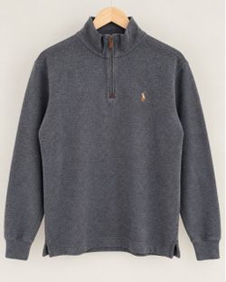 Polo Ralph Lauren Gray Quarter-Zip Pullover S
