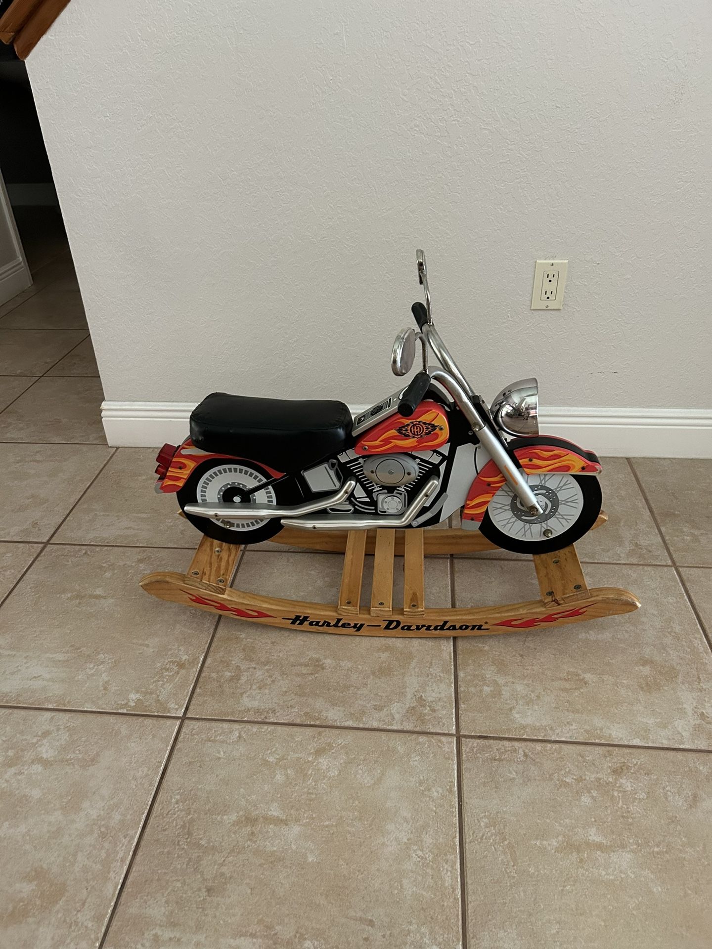 KIDKRAFT WOODEN HARLEY DAVIDSON ROCKER