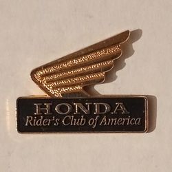 2000 Honda Motorcycle Rider's Club of America Lapel Hat Pin  Pinback Vintage Collectible