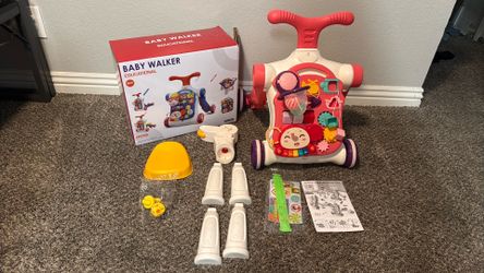 Brand new 5-1 baby walker pink