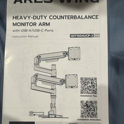 Ares Wing Heavy Duty Monitor Arm