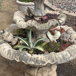 concrete fountain