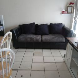 Black 2 Seated Couch 
