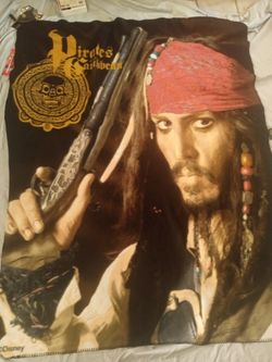 Disney Pirates Of The Caribbean Blanket $8 New Condition