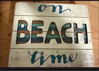 Beach decor brand new 8”x9”