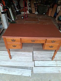 Wooden desk