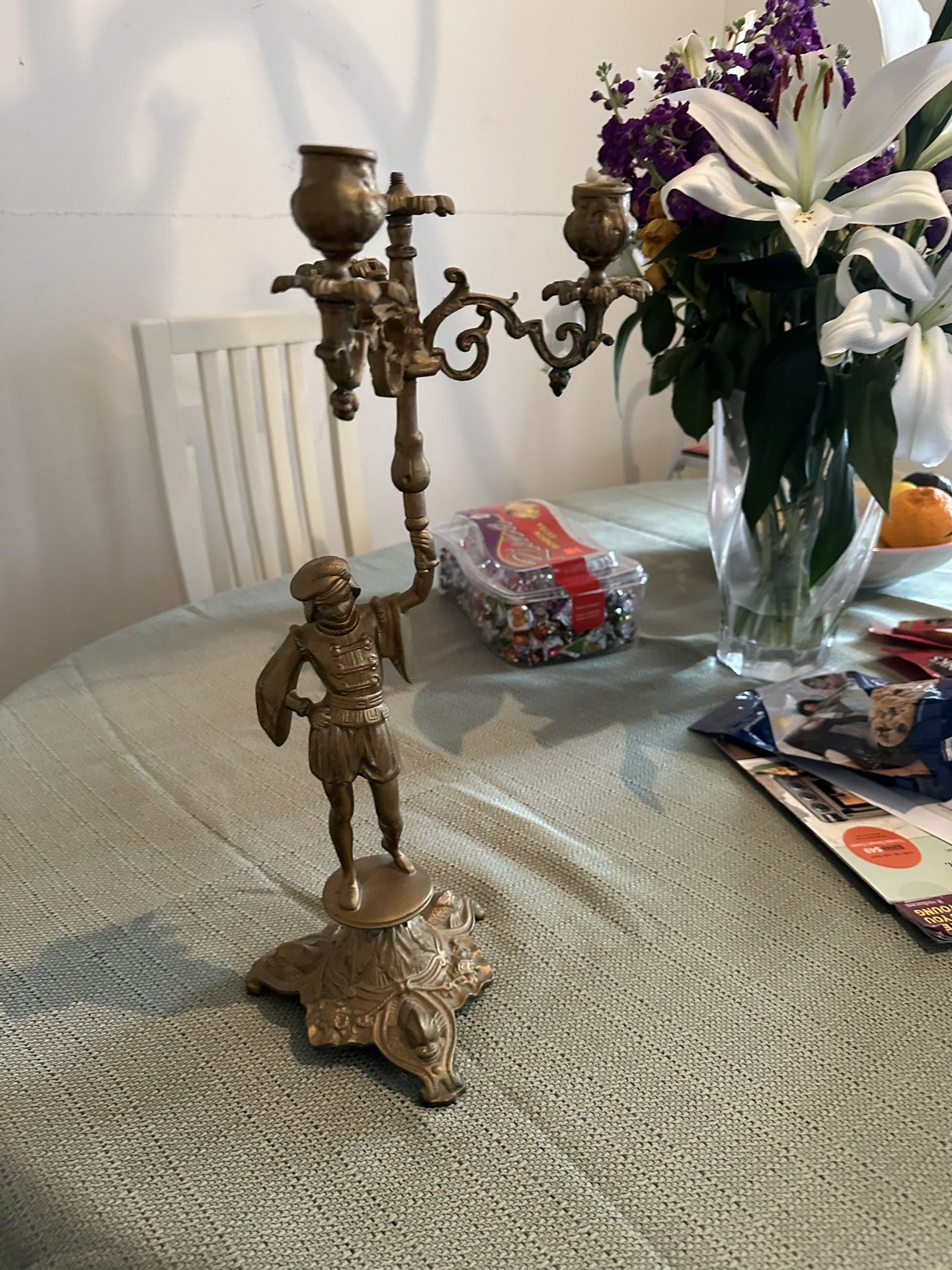 Solid Brass Candelabra