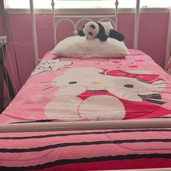 White Twin Bed