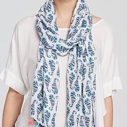 Kate Spade New York Seahorse Scarf Dive Right in Scarves Multi Color