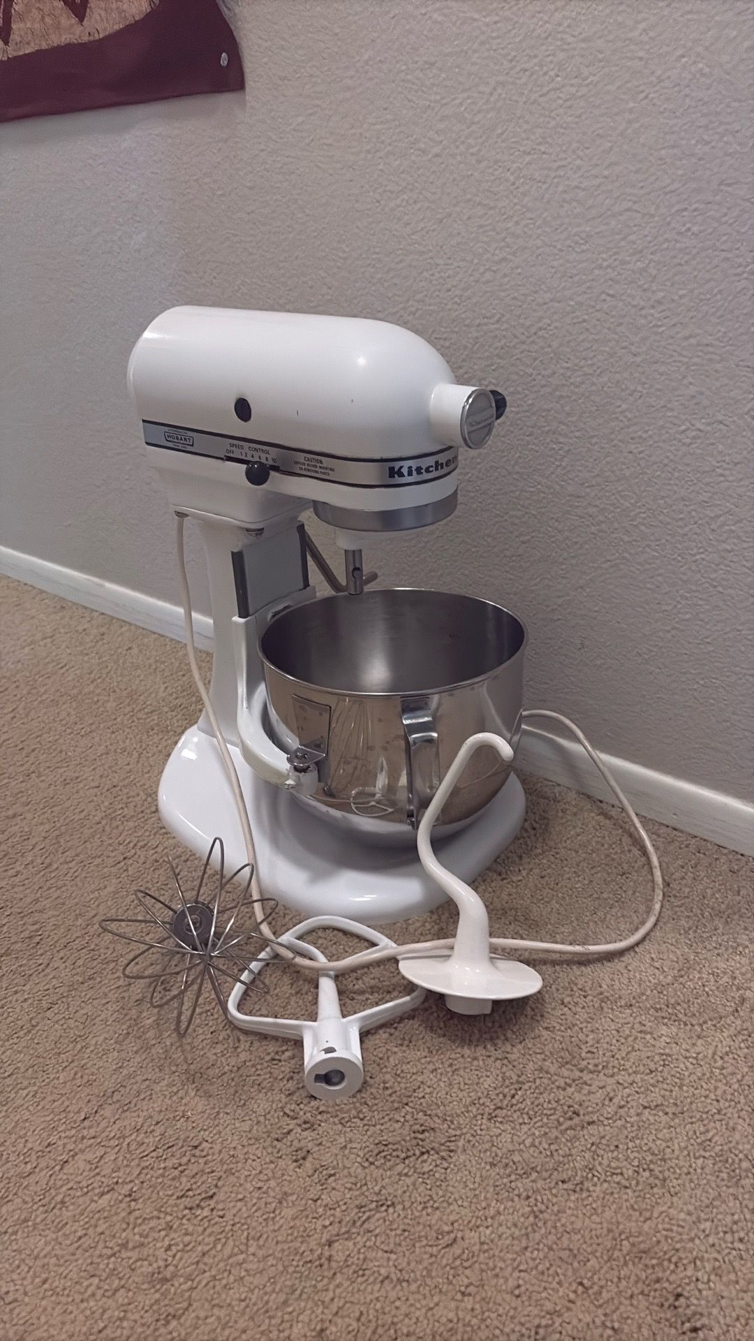 Hobart kitchenaid mixer 5 quart bowl lift