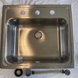 Elkay Celebrity 19” Rectangular Stainless Steel Drop In Sink 