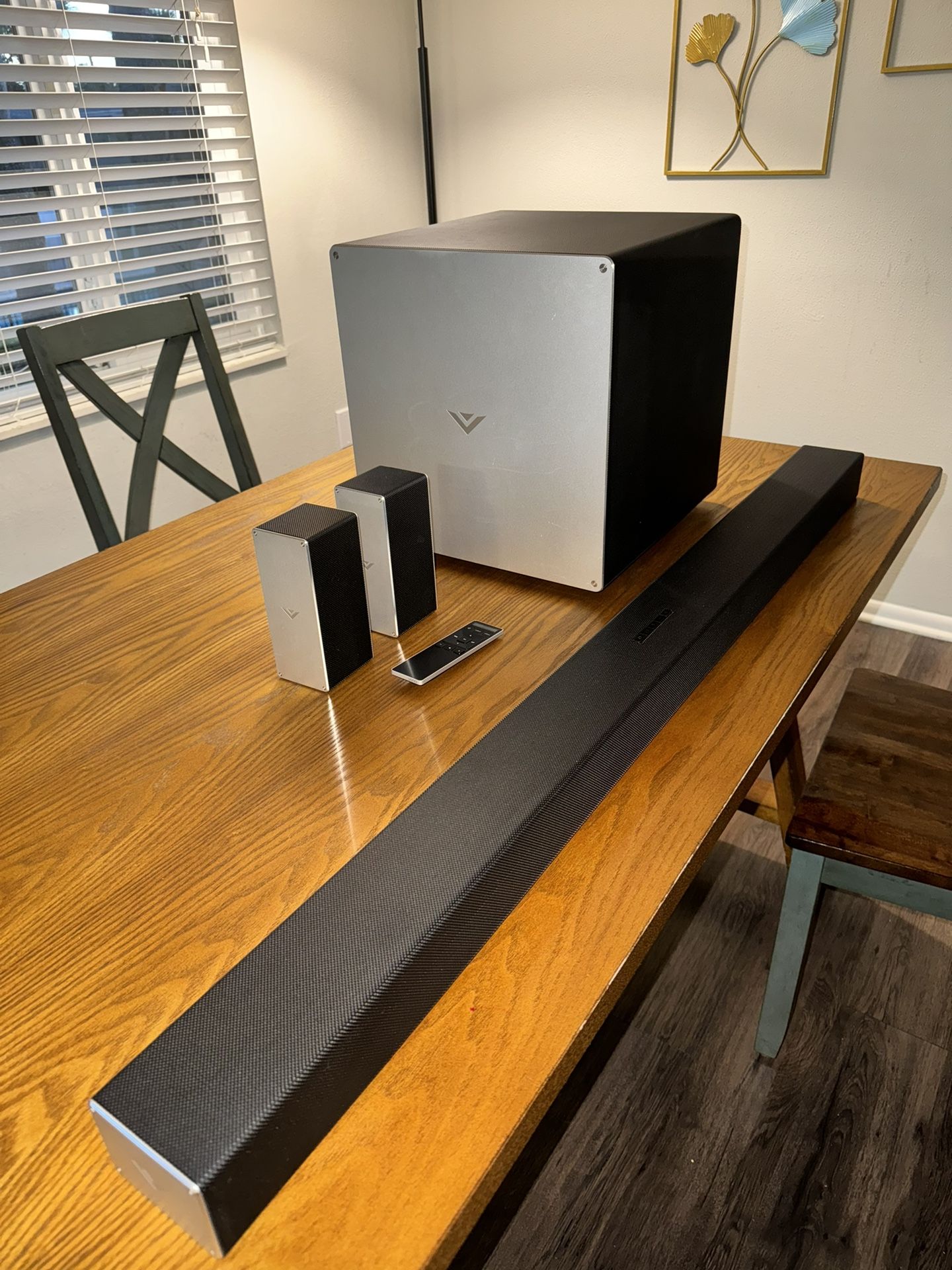 Vizio 46” Soundbar 5.1.4 with Rear Speakers Stands