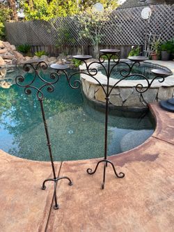 Wrought Iron Candelabras